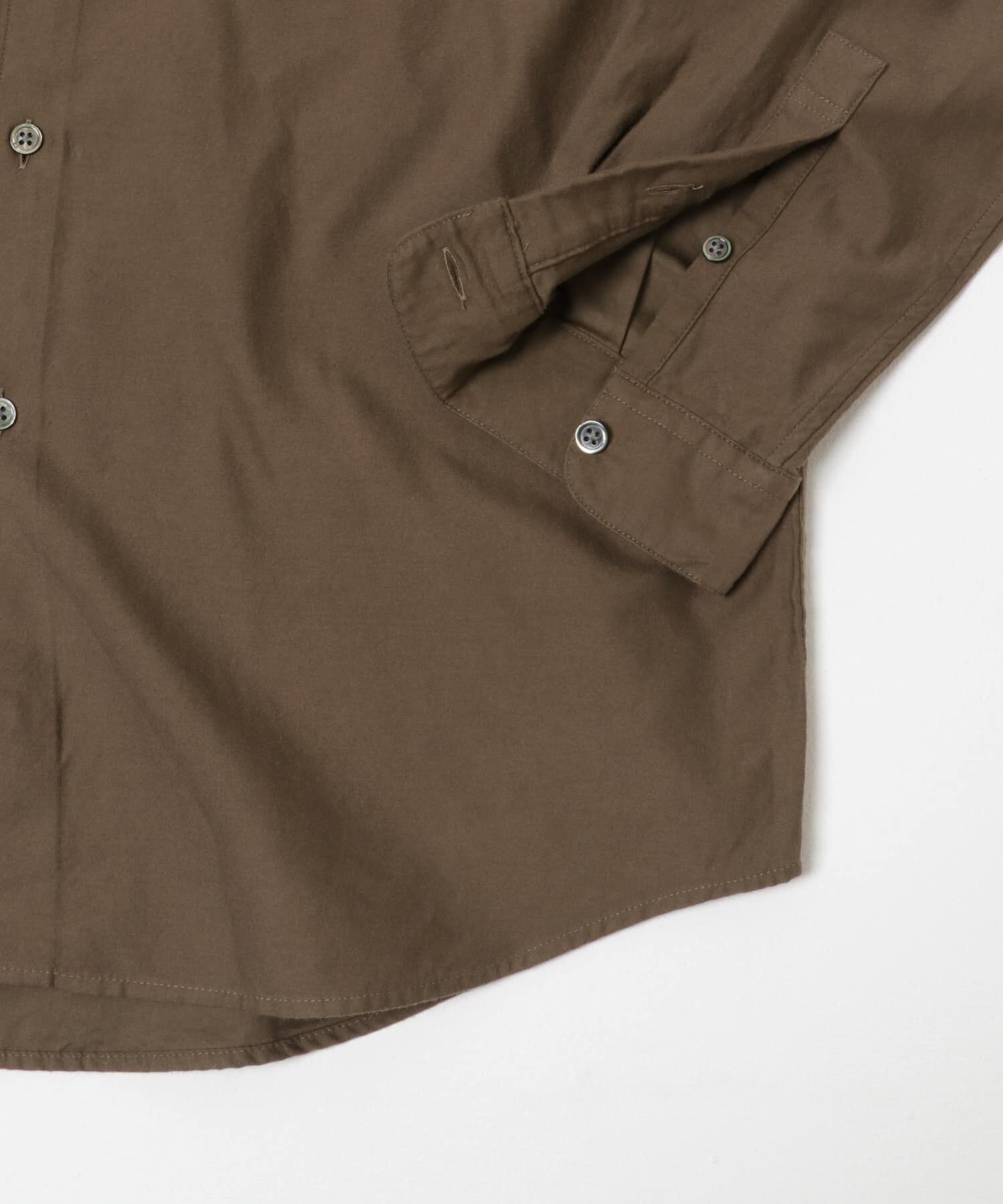 URBAN RESEARCH DOORS「ピーチ起毛 バンドカラー ロングスリーブシャツ」|シャツ・ブラウス|