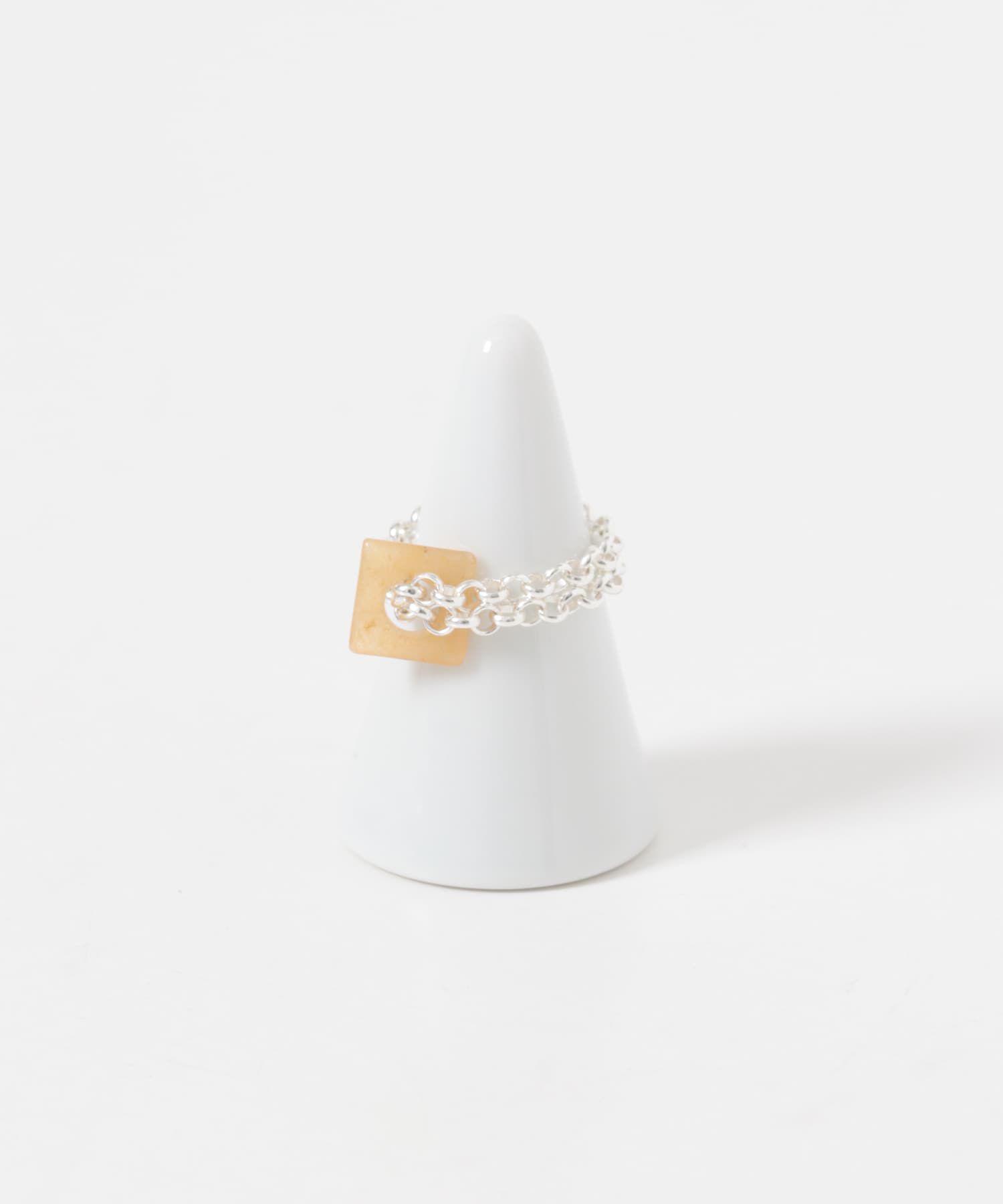 SMELLY「SMELLY so&rsquo;　redaventurine chain ring」|リング|