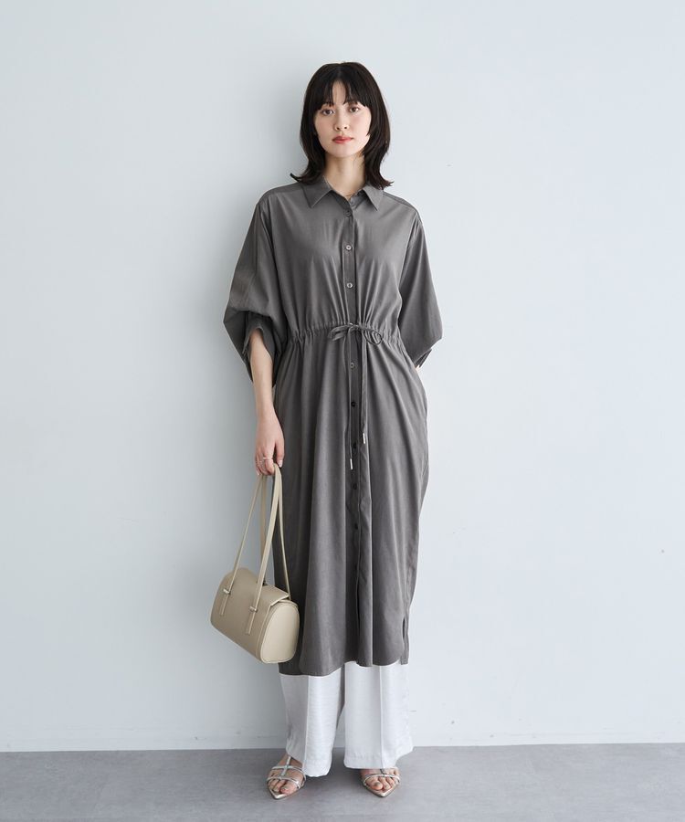 YECCA VECCA「【UVカット】2way袖バルーンワンピース」|ワンピース|