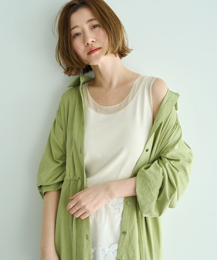 YECCA VECCA「【UVカット】2way袖バルーンワンピース」|ワンピース|