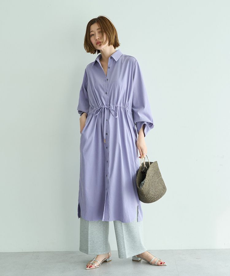 YECCA VECCA「【UVカット】2way袖バルーンワンピース」|ワンピース|Lavender