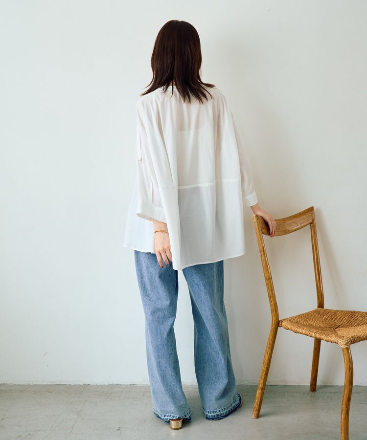 Editt by YECCA VECCA「2wayドロストスリーブバンドカラーシャツ」|シャツ・ブラウス|