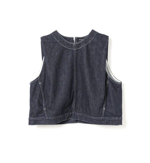 mizuiro ind「mizuiro ind デニムベスト(ONEWASH)」|ベスト・ジレ|ワンウォッシュ