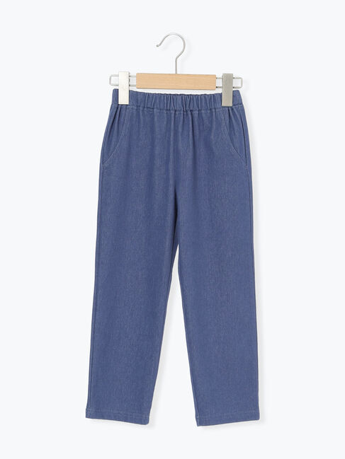 Samansa Mos2 Lagom「【おさるのジョージ】デニム風カットツイルパンツ」|その他|ブルー