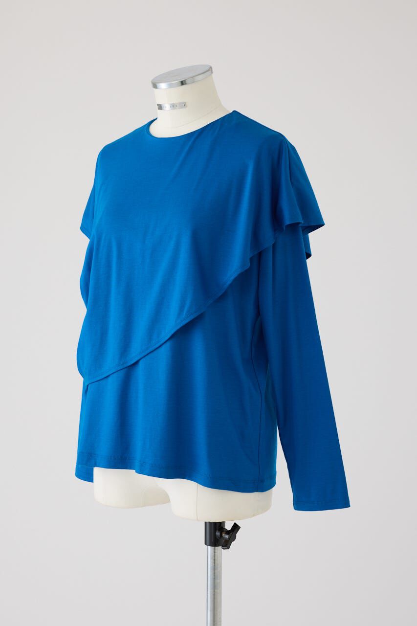 RIM.ARK 「Layered gather cut tops」|Tシャツ・カットソー|