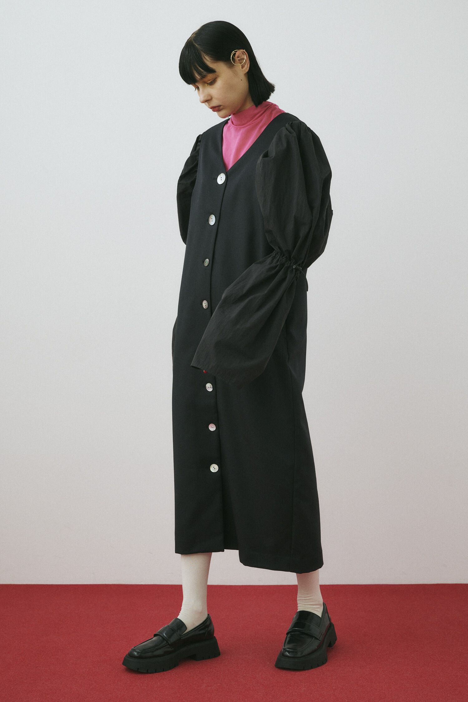 HeRIN.CYE「Balloon sleeve dress coat」|ワンピース|