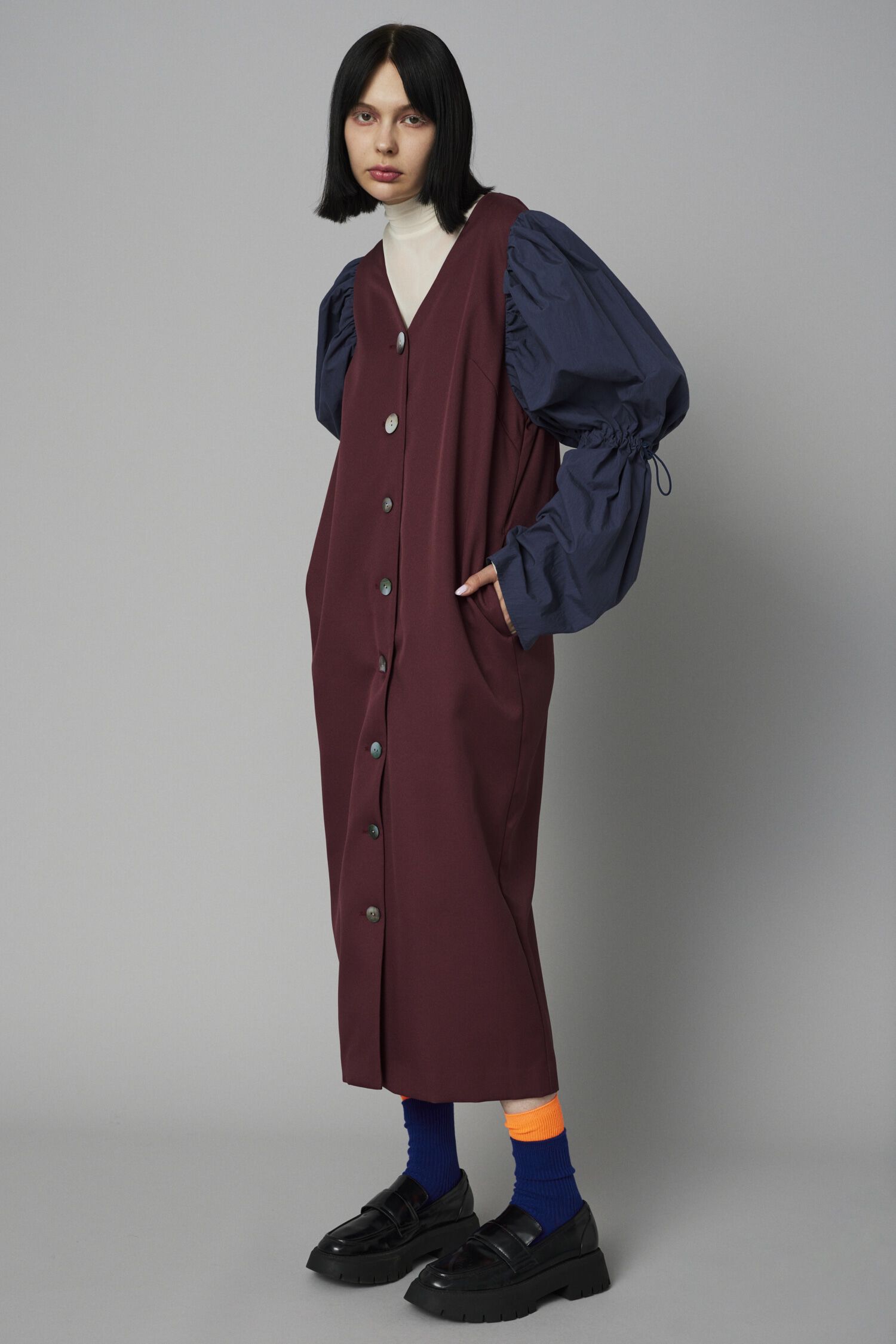 HeRIN.CYE「Balloon sleeve dress coat」|ワンピース|BRD
