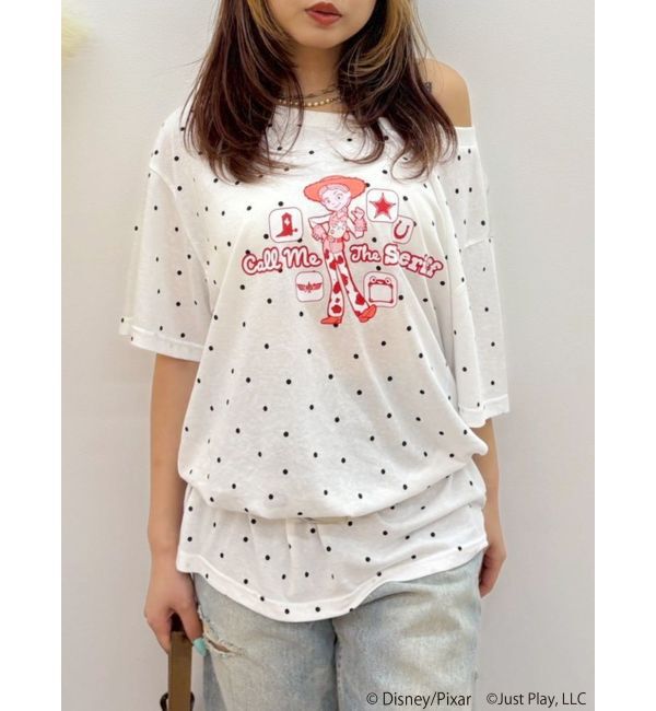EVRIS「【TOYSTORY】ワンショルダーBIG Tシャツ」|Tシャツ・カットソー|