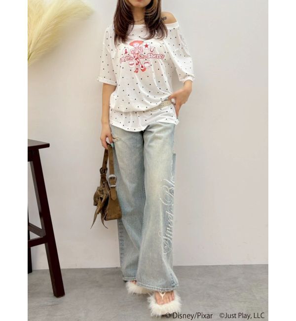 EVRIS「【TOYSTORY】ワンショルダーBIG Tシャツ」|Tシャツ・カットソー|
