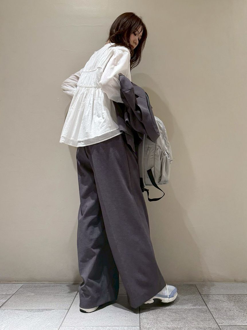 emmi atelier「コットンギャザーブラウス【アンサンブル対応】」|シャツ・ブラウス|