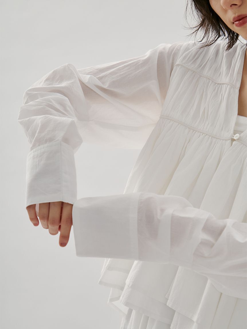 emmi atelier「コットンギャザーブラウス【アンサンブル対応】」|シャツ・ブラウス|