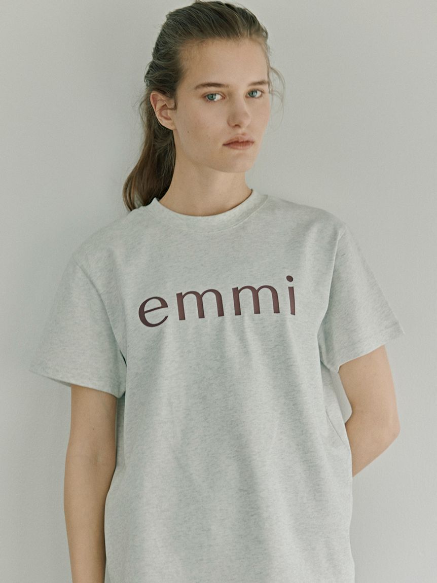 emmi atelier「ベーシックemmiロゴTシャツ」|Tシャツ・カットソー|LGRY