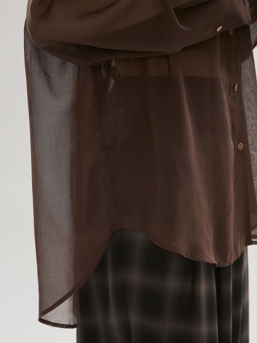 emmi atelier「シアーシャツ」|シャツ・ブラウス|
