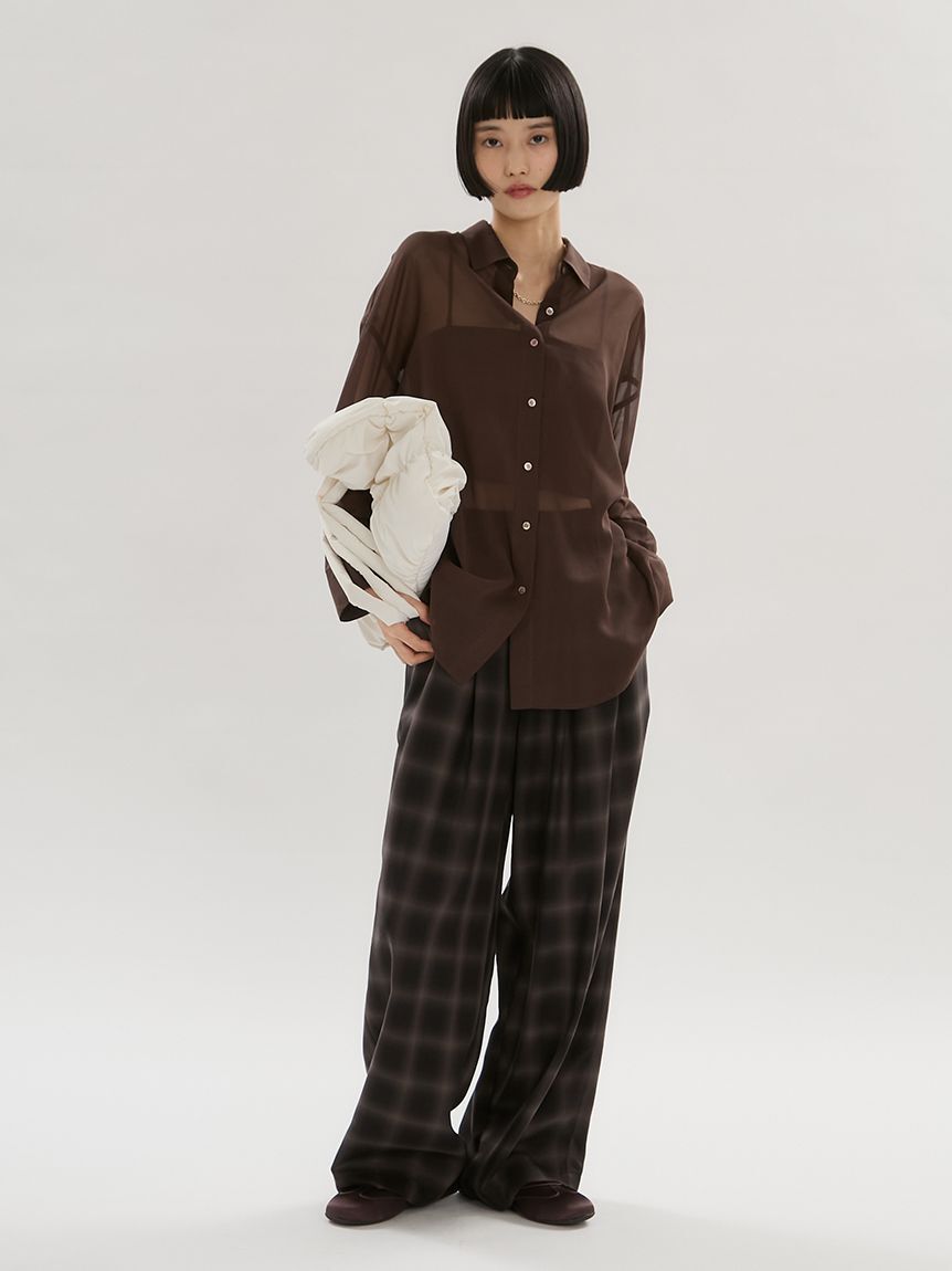 emmi atelier「シアーシャツ」|シャツ・ブラウス|