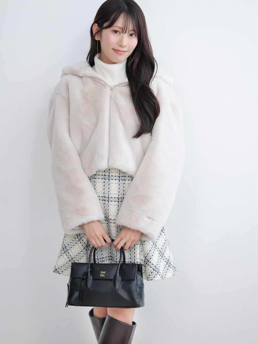 SNIDEL「【販路限定サイズあり】ロービングチェックミニスカート」|スカート|
