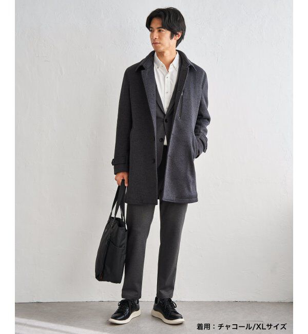 IKKA LOUNGE「ウールライクニットステンカラーコート」|その他|