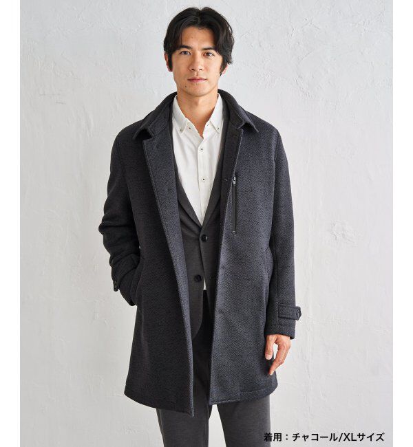 IKKA LOUNGE「ウールライクニットステンカラーコート」|その他|