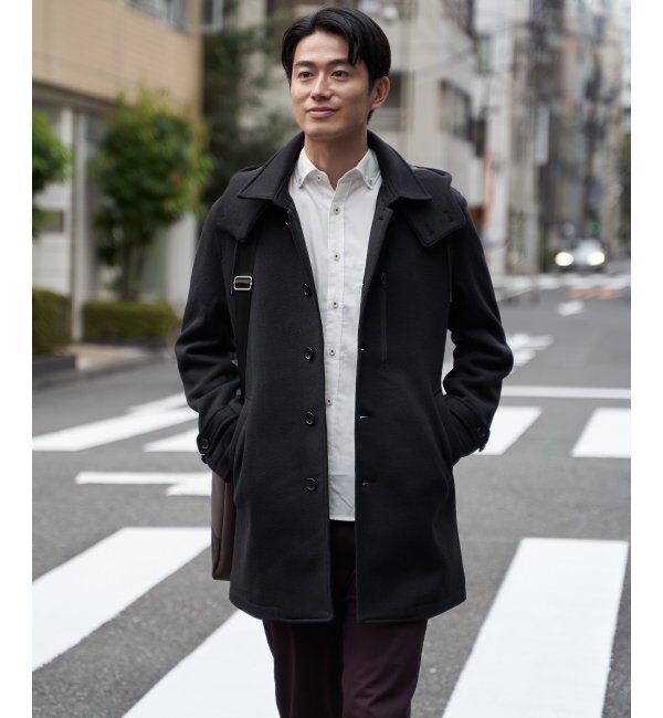 IKKA LOUNGE「ウールライクニットステンカラーコート」|その他|