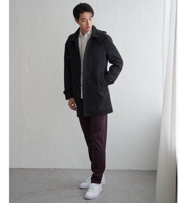 IKKA LOUNGE「ウールライクニットステンカラーコート」|その他|