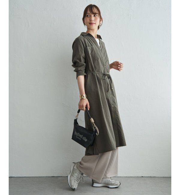 ikka「コットンポケ付きシャツワンピース」|その他|