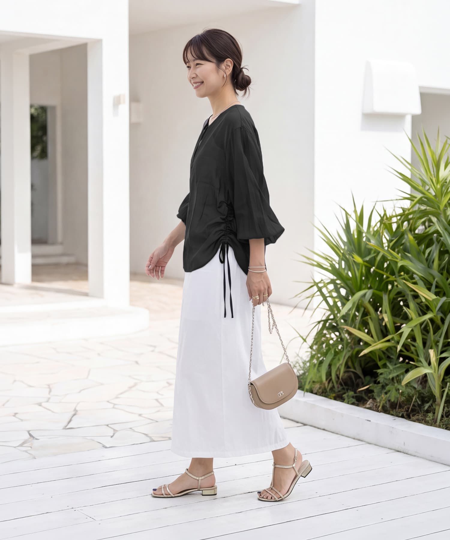 STYLE DELI「【selection】温度調節に便利なシアーシフォンブラウス」|シャツ・ブラウス|