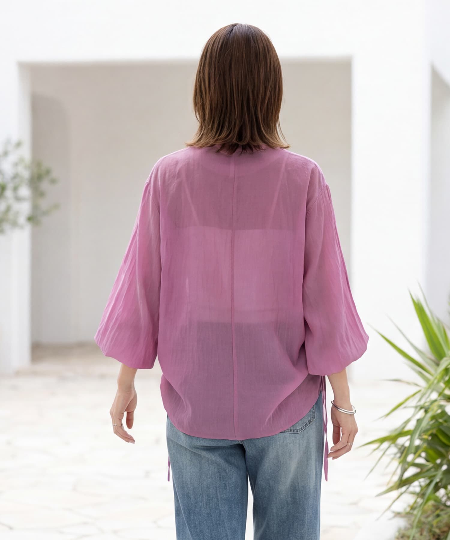 STYLE DELI「【selection】温度調節に便利なシアーシフォンブラウス」|シャツ・ブラウス|
