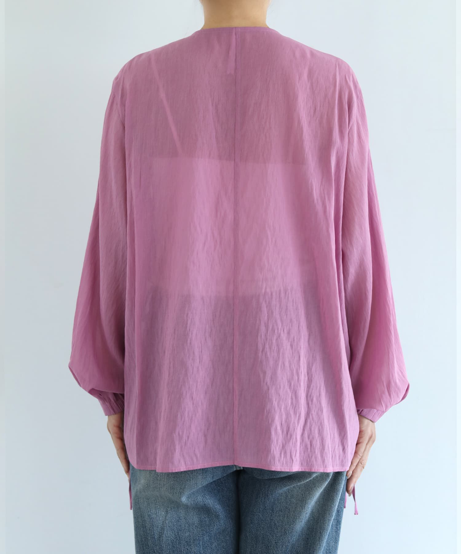 STYLE DELI「【selection】温度調節に便利なシアーシフォンブラウス」|シャツ・ブラウス|