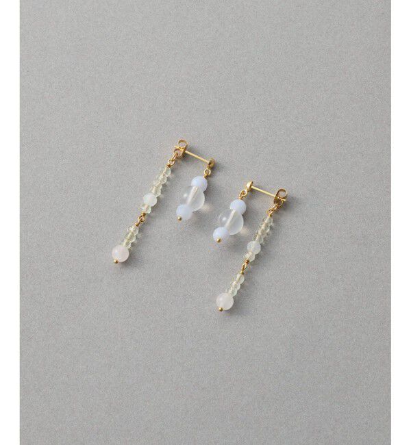 ete「[アシンメトリー] ナチュラルストーン ピアス」|ピアス|