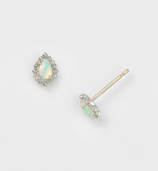 agete「シルバーオパールピアス」|ピアス|