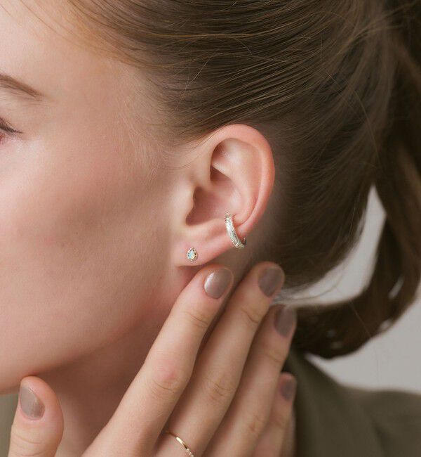 agete「シルバーオパールピアス」|ピアス|