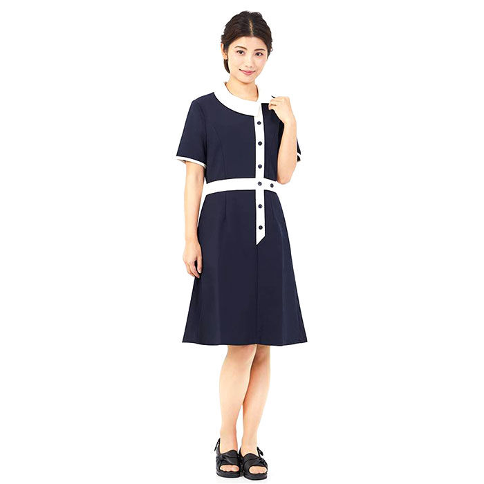 BACKYARD FAMILY「事務 ワンピース 通販 Veriella 12 事務服 エステ ユニフォーム 医療事務 制服」|ワンピース|