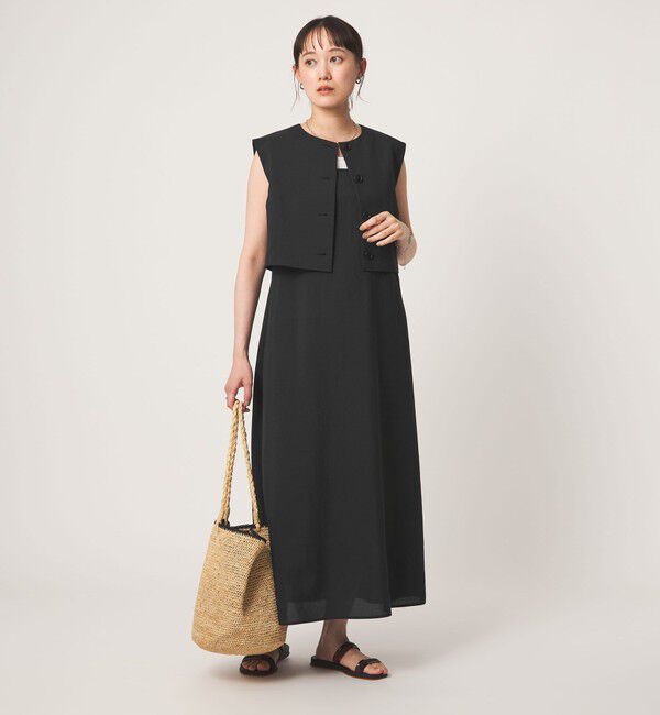 UNITED ARROWS green label relaxing「マルチウェイ ワンピース」|ワンピース|BLACK