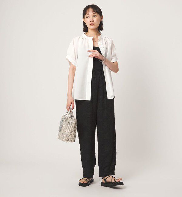 UNITED ARROWS green label relaxing「スタンドネック 2WAY ブラウス」|シャツ・ブラウス|