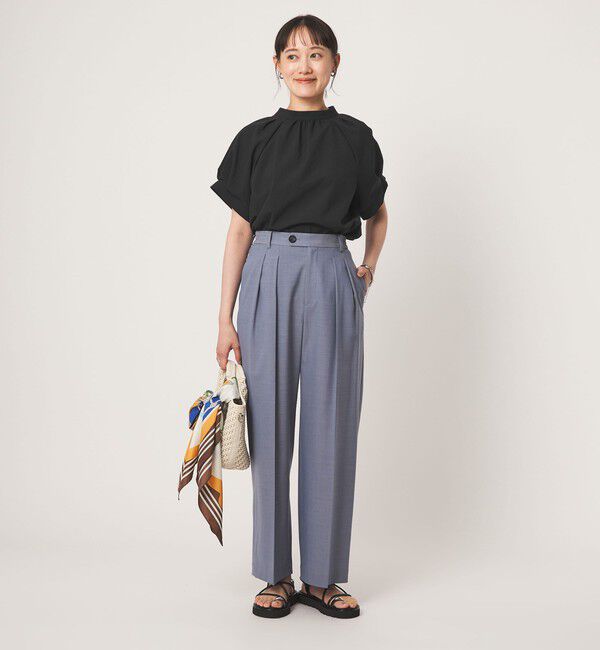UNITED ARROWS green label relaxing「スタンドネック 2WAY ブラウス」|シャツ・ブラウス|