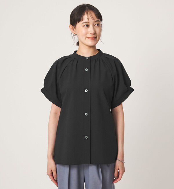 UNITED ARROWS green label relaxing「スタンドネック 2WAY ブラウス」|シャツ・ブラウス|