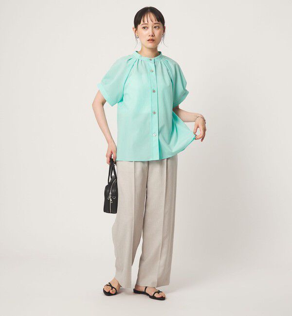 UNITED ARROWS green label relaxing「スタンドネック 2WAY ブラウス」|シャツ・ブラウス|