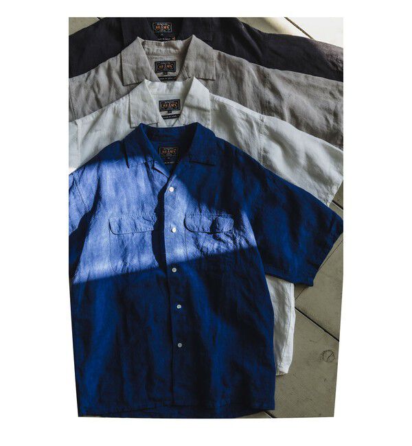 BEAMS PLUS「Open Collar 1/40 Linen」|シャツ・ブラウス|
