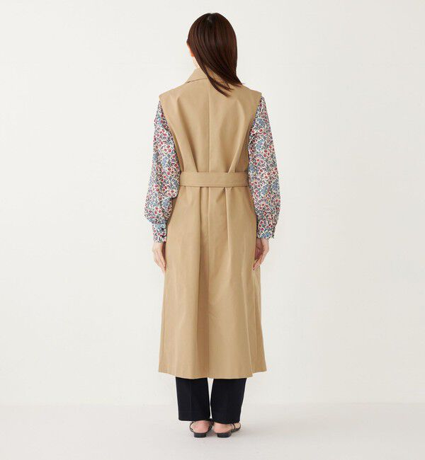 SHIPS Colors 「SHIPS Colors:〈手洗い可能〉トレンチ 2WAY ジレ ワンピース」|ジャンパースカート|