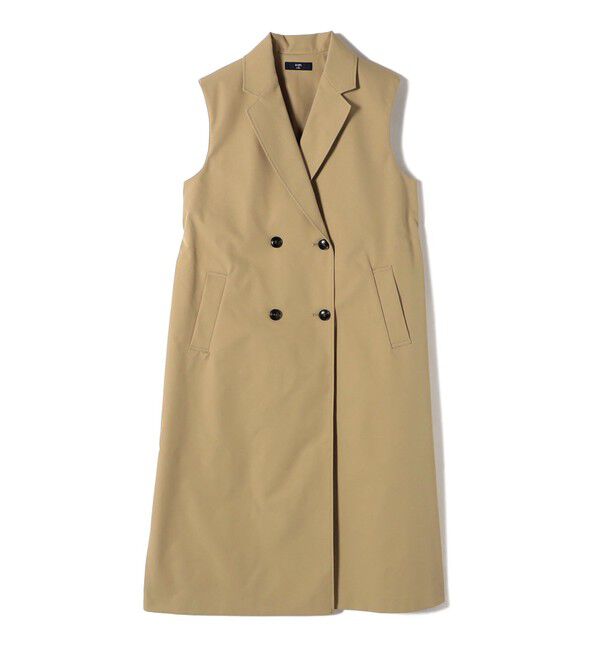 SHIPS Colors 「SHIPS Colors:〈手洗い可能〉トレンチ 2WAY ジレ ワンピース」|ジャンパースカート|