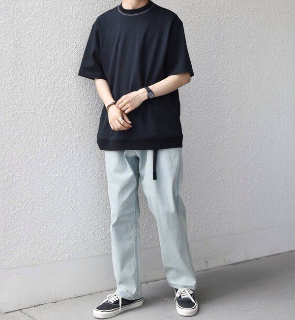 SHIPS any「SHIPS any:〈洗濯機可能〉エアロ スケープ メッシュ 鹿の子 リブ Tシャツ◇」|Tシャツ・カットソー|