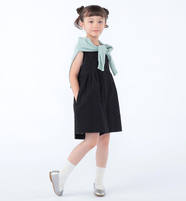 SHIPS KIDS「SHIPS KIDS:100～130cm / エンブロイダリー サロペット」|オールインワン|
