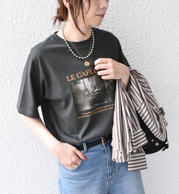 SHIPS Colors 「《予約》SHIPS Colors:〈接触冷感・UVカット〉26AW PARIS フォト TEE◆」|Tシャツ・カットソー|