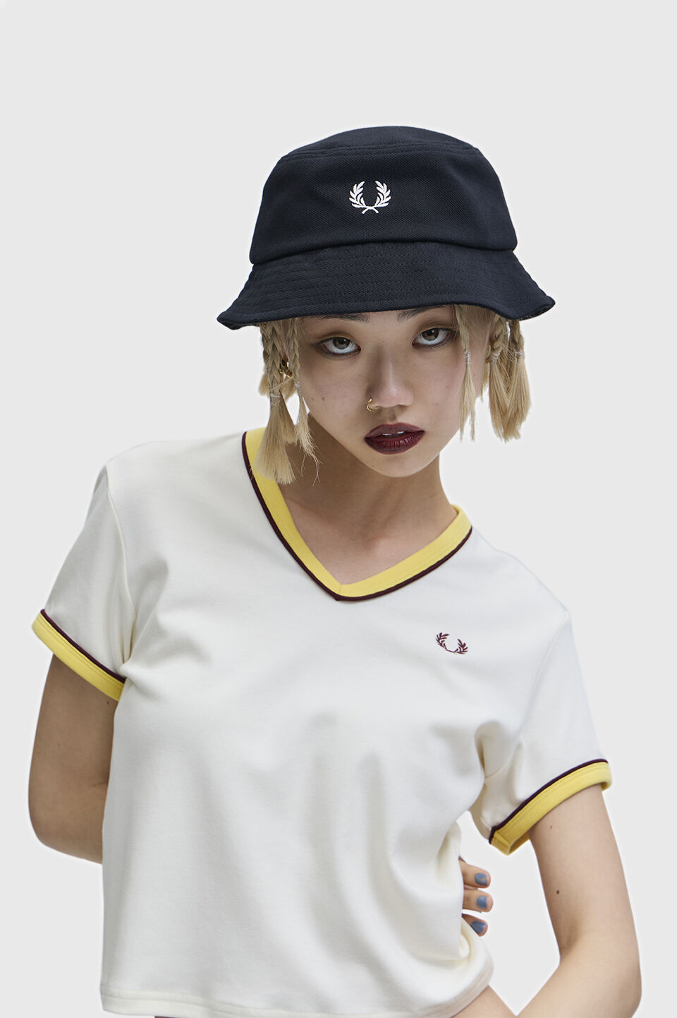 FRED PERRY 「Pique Bucket Hat／ピケバケットハット」|ハット|