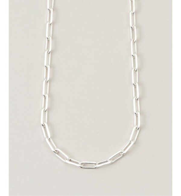  「【blancle/ ブランクレ】SV・ Long oval chain necklace」|ネックレス|シルバー