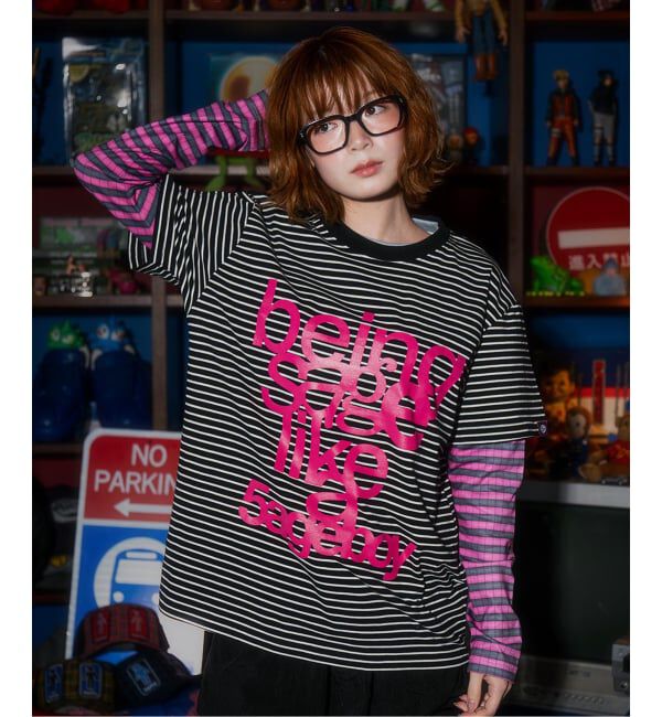 JOINT WORKS「SAGE / セイジ being sage Striped S/S Tee」|Tシャツ・カットソー|