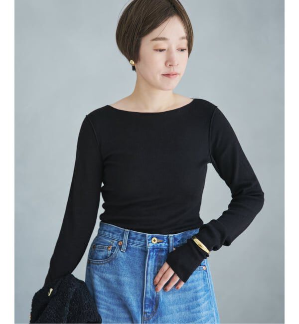 Plage「《追加予約》super100s Jersey boat/N プルオーバー 2」|Tシャツ・カットソー|