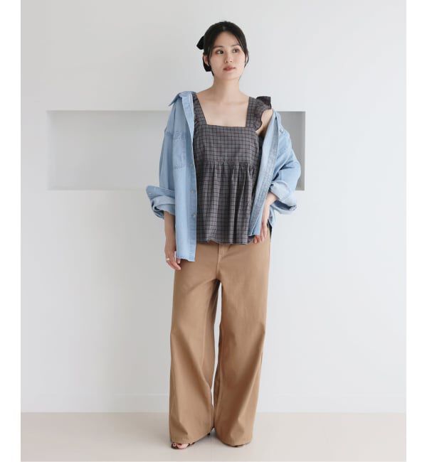 IENA「BLACK シャンブレーシャツ」|シャツ・ブラウス|