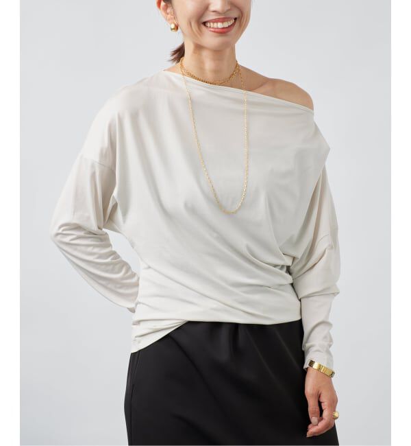 VERMEIL par iena「《予約》ドレーププルオーバー」|Tシャツ・カットソー|ナチュラル