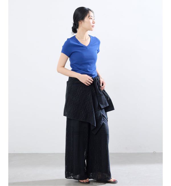 IENA「FLORE FLORE/フローレフローレ JILL BABY TEE Tシャツ  JIL-BT」|Tシャツ・カットソー|