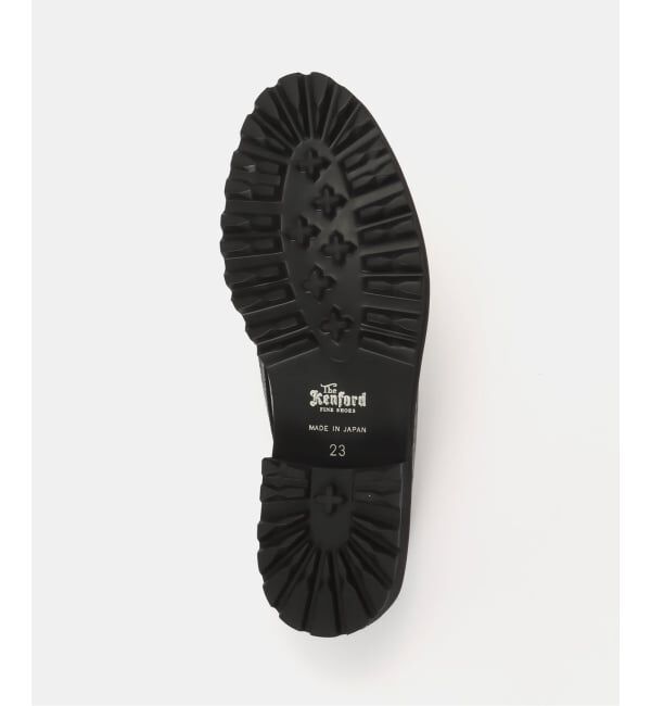 PULP「The Kenford Fineshoes TANK SOLE EMBOSSED LOAFERS / BLACK WHITE」|ローファー|